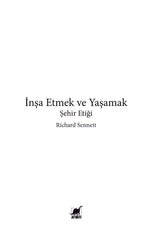 İnşa Etmek ve Yaşamak: Şehir Etiği