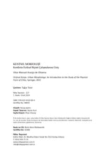 KENTSEL MORFOLOJİ: Kentlerin Fiziksel Biçimi Çalışmalarına Giriş