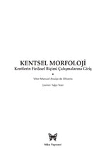 KENTSEL MORFOLOJİ: Kentlerin Fiziksel Biçimi Çalışmalarına Giriş