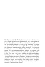 KENTSEL MORFOLOJİ: Kentlerin Fiziksel Biçimi Çalışmalarına Giriş