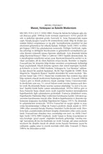 Manet Velazquez ve Estetik Modernizm