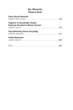 Şiir - Mimarlık | Binanın İhlali