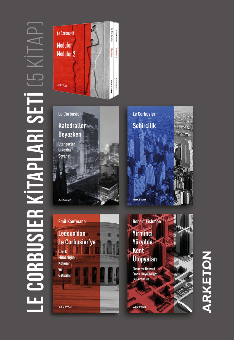 Le Corbusier Kitapları Seti - 5 Kitap