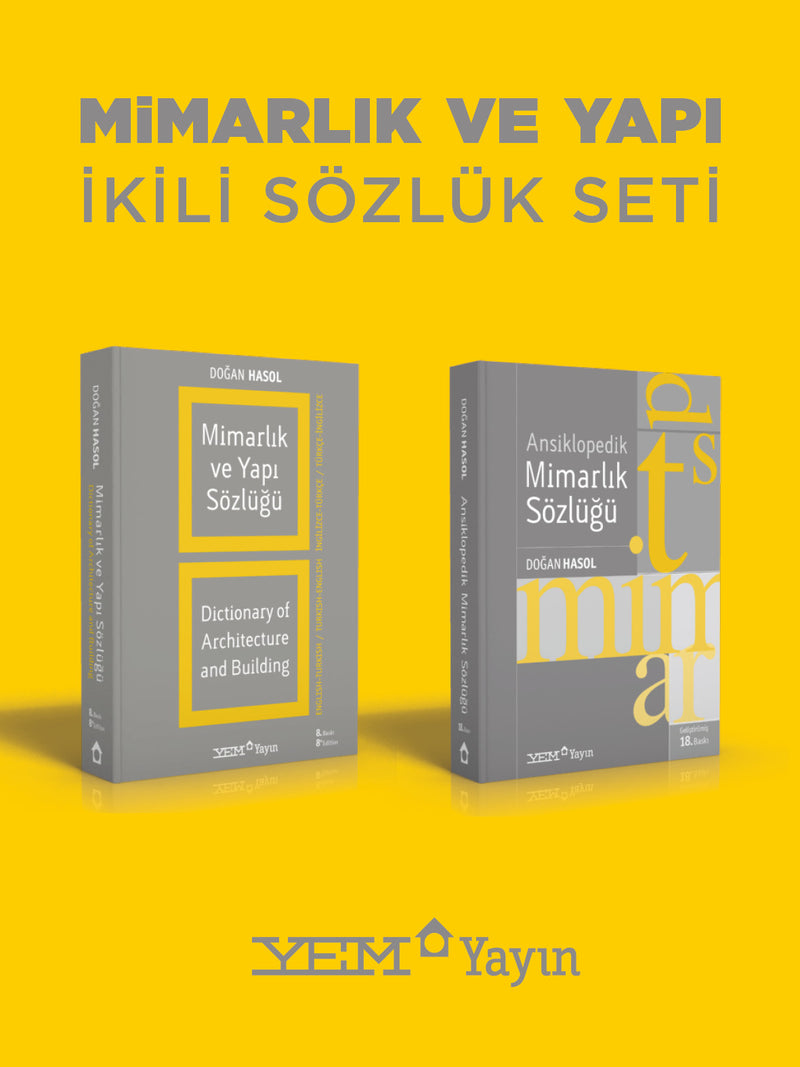 Mimarlık ve Yapı Sözlükleri Seti (2 Kitap)