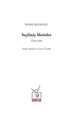 Seçilmiş Metinler - Pierre Bourdieu